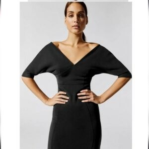 Like New Carbon37 Reverse Neoprene Midi Dress lbd